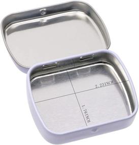 img 2 attached to Mini Skater Metal Tin Box - Portable Small Storage Case for Jewelry Crafts, 4Pcs (White)