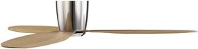 img 1 attached to 💨 Enhance Your Space with Lucci Air 21051901 Radar 52-inch DC Ceiling Fan in Brushed Chrome and Teak