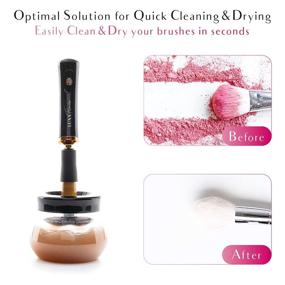 img 3 attached to 💄 Efficient Electric Makeup Brush Cleaner and Dryer Machine: Quick, Automatic Cleaning and Spinning of Brushes - A Professional Tool for a Clean and Dry Makeup Routine