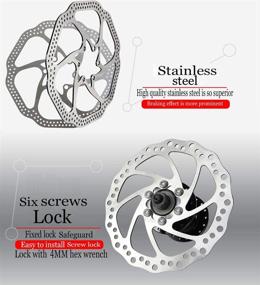 img 2 attached to 🚲 DUDUA 160mm Disc Brake Rotors: Enhanced Performance for Road Bikes, Mountain Bikes, MTBs, BMX