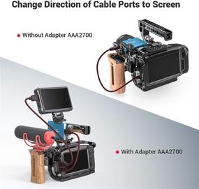 img 3 attached to SmallRig Right-Angle HDMI/USB Type-C Adapter for Blackmagic Pocket Cinema Camera BMPCC 4K Cage - AAA2700