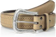 🔝 top-notch ariat men's perform edge basic belts: unbeatable men's accessories! logo