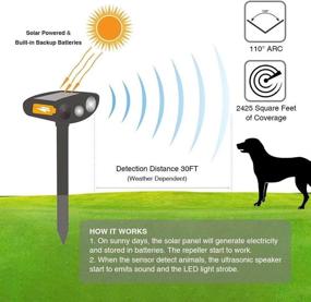 img 1 attached to WSDF Ultrasonic Deterrent Flashing Repellent