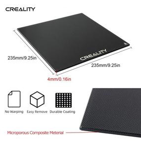 img 3 attached to 🖨️ Enhance Your Printing Precision with Creality Upgrade Printer Tempered Glass – 235X235×4Mm