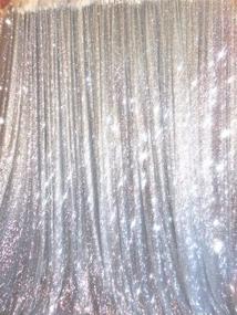 img 4 attached to ✨ Trlyc 20 Ft X 10 Ft Silver Sequins Backdrop Curtain: Sparkling Elegance for Unforgettable Moments