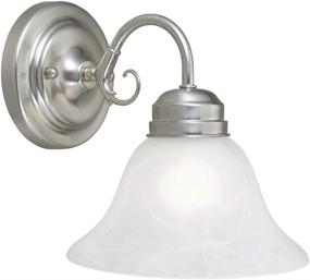 img 4 attached to 🏮 511618 Millbridge 1-Light Wall Light in Satin Nickel Finish by Design House