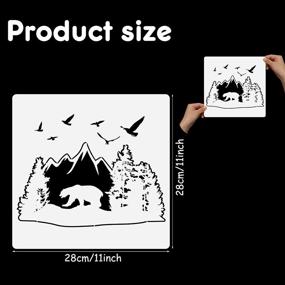 img 3 attached to 🏔️ Mountain Stencils: The Ultimate Reusable Painting Template for Artistic Masterpieces