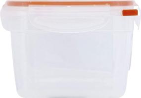 img 2 attached to 🍊 Sterilite 12.0 Cup Rectangle Ultra-Seal Food Storage Container, 6.63" - Orange: Secure and Spacious for All Your Food Preservation Needs