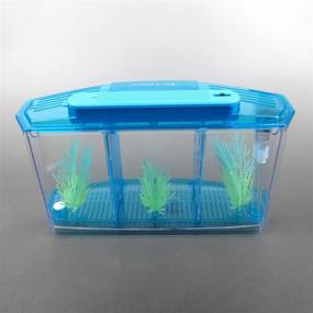 img 1 attached to 🐠 Alfie Pet - Baird Betta Aquarium Kit with 2 Separate Compartments