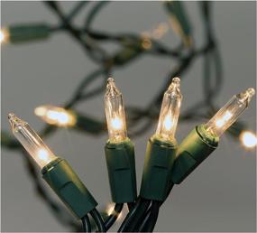 img 2 attached to 🎄 Brilliantly Clear: 50-Count Christmas Light Set for Festive Decorations