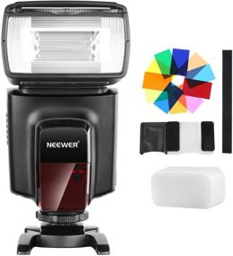 img 4 attached to Neewer TT560 Flash Speedlite with 12 Color Filters Kit and Hard Diffuser for Canon Nikon Panasonic Olympus Pentax DSLR Cameras and More