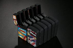 img 1 attached to Compact Comic Design Pocket Lighter with Jet Flame, Windproof & Refillable