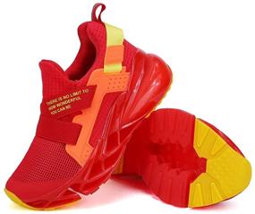 img 2 attached to Lightweight Girls' Athletic Sneakers: Breathable Sports Shoes for Running