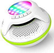 🏊 ultimate pool party companion: ipx7 waterproof bluetooth floating speakers with deep bass & colorful led lights! logo