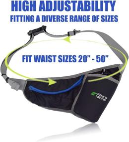 img 2 attached to 🎒 Fitter's Niche Hydration Fanny Pack: Water Bottle Holder Running Belt for Men and Women - Fits iPhone Xs 8 Samsung, Reflective and Water Resistant Waist Bag - Ideal for Hiking, Travel, Trips, and Outdoor Activities