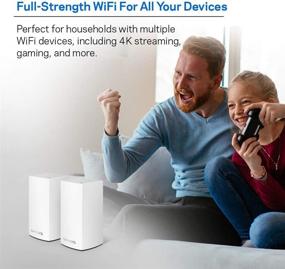 img 3 attached to 🏠 Enhance Home Connectivity with Linksys WHW0102 Velop Mesh Router | 2-Pack/ White