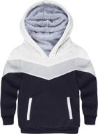 swisswell boys hoodie sherpa fleece lined jacket: soft, warm, zipper sweatshirt outerwear логотип