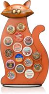 🐱 organize and display your k-cups with the made easy kit front facing countertop coffee pods holder - perfect coffee bar decor for home cafe featuring an adorable orange cat логотип