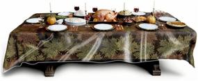 img 3 attached to Durable and High-Quality LAMINET Heavy Duty Deluxe Clear Vinyl Tablecloth Protector (60'' x 108'') – Premium Protection for Your Table