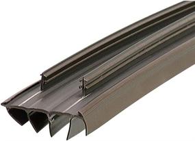 img 2 attached to ❤️ KS Hardware Brown Kerf-Style Door Bottom with Vinyl Fins - 31-3/4 inch (1 Pack)