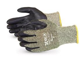 img 1 attached to 🧤 High-Performing S13CXFNT Emerald CX Kevlar/Stainless Steel String Knit Glove with Black Foamed Nitrile Coated Palm, Work, Cut Resistant, 13 Gauge Thickness, Size 9 (Pack of 1 Pair)