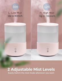 img 1 attached to Humidifier Essential Diffuser Nursery Adjustable Heating, Cooling & Air Quality