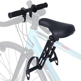 img 4 attached to Детское сиденье для велосипеда SWAUSWAUK: установленный спереди прикрепленный к взрослым велосипедам, подходит для детей от 2 до 5 лет (до 48 фунтов)