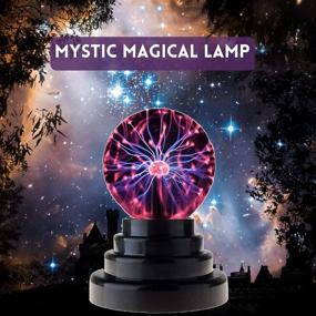 img 2 attached to Brewish 3 inch Plasma Ball Lamp: Touch Sensitive Nebula Sphere Globe Toy for Kids, Men & Women - Perfect Birthday, Christmas, Party Gift (3 INCH) - USB & Battery Powered