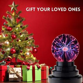 img 1 attached to Brewish 3 inch Plasma Ball Lamp: Touch Sensitive Nebula Sphere Globe Toy for Kids, Men & Women - Perfect Birthday, Christmas, Party Gift (3 INCH) - USB & Battery Powered