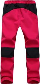 img 3 attached to 👖 Youth Snow Pants: Reinforced Knees & Seat, Warm Climbing Trousers for Boys & Girls