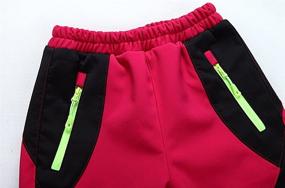 img 1 attached to 👖 Youth Snow Pants: Reinforced Knees & Seat, Warm Climbing Trousers for Boys & Girls