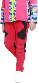 img 2 attached to 👖 Youth Snow Pants: Reinforced Knees & Seat, Warm Climbing Trousers for Boys & Girls