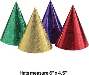 img 1 attached to Prismatic Party Hats 24 Ct