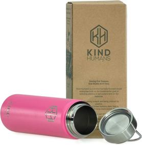 img 2 attached to 🐬 Stay Hydrated on the Go with Kind Human Solutions Pink Dolphin Water Bottle