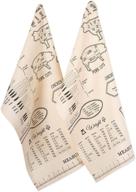 🌿 dii 5585 printed measure up dishtowel set, 18x28, 2 piece logo