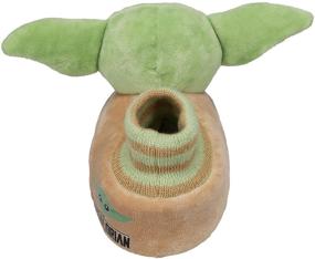 img 1 attached to 👽 Galactic-Green Star Wars Toddler Slippers: Out-of-this-World Boys' Slip-On Shoes!