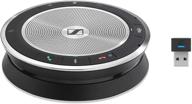 🔊 sennheiser sp 30t portable sound-enhanced speakerphone (508392) – pc, mobile phone, softphone connection – microsoft teams certified – black logo