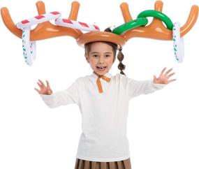 img 2 attached to 🦌 Inflatable Reindeer Antler Toss Game for Christmas Parties - JOYIN 2 Sets - Fun Christmas Party Games & Supplies