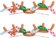 🦌 inflatable reindeer antler toss game for christmas parties - joyin 2 sets - fun christmas party games & supplies логотип