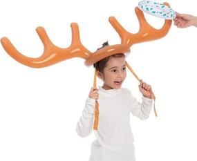 img 1 attached to 🦌 Inflatable Reindeer Antler Toss Game for Christmas Parties - JOYIN 2 Sets - Fun Christmas Party Games & Supplies