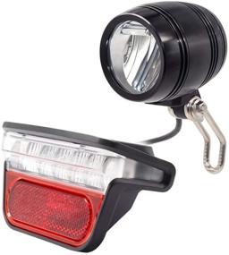 img 4 attached to 🚲 Electric Bicycle Lights Set - Front and Rear LED Headlight & Tail Light with Rear Carrier for Bike Safety - Compatible with 48V/36V/60V Ebikes - Easy Installation for Men, Women, and Kids (Pack of 2)