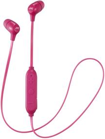 img 4 attached to 🎧 JVC Marshmallow Wireless Earbuds with Bluetooth, Memory Foam Earpieces for Secure Fit - HAFX29BTP (Pink)