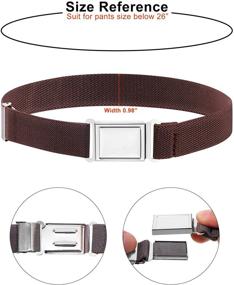 img 2 attached to Multicolor Kids Adjustable Elastic Stretch Belt with Easy Magnetic Buckle for Boys and Girls - One Size