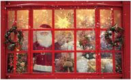 decorative funnytree christmas santa claus backdrop - 🎅 xmas wall decor, winter gifts background photo booth - 5x3ft logo