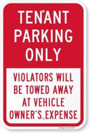 🅿️ tenant parking only: vehicle violators beware логотип