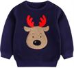 sweatshirts christmas reindeer crewneck pullover boys' clothing logo