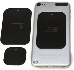 img 3 attached to 📱 Bracketron Smartphone Additional Metal Mounting Plates - Compatible with Magnet Mounts, iPhone X, 8 Plus, 7, SE, 6s, 6, Samsung Galaxy S9, S8, S7, S6, S5, Note, Google Pixel 2 XL, LG Nexus, Sony, Nokia - BT1-637-2 (Black)