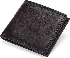 img 3 attached to GOIACII Genuine Leather Bifold RFID Blocking Men's Accessories: Stylish and Secure Wallet for Men