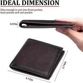 img 1 attached to GOIACII Genuine Leather Bifold RFID Blocking Men's Accessories: Stylish and Secure Wallet for Men