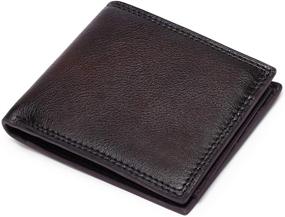 img 2 attached to GOIACII Genuine Leather Bifold RFID Blocking Men's Accessories: Stylish and Secure Wallet for Men